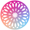 Floral gradient design for Vamos Vonage logo
