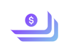 stack of dollar bills icon