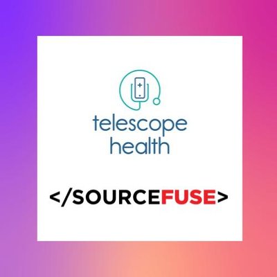 Telescope Health SourceFuse logo