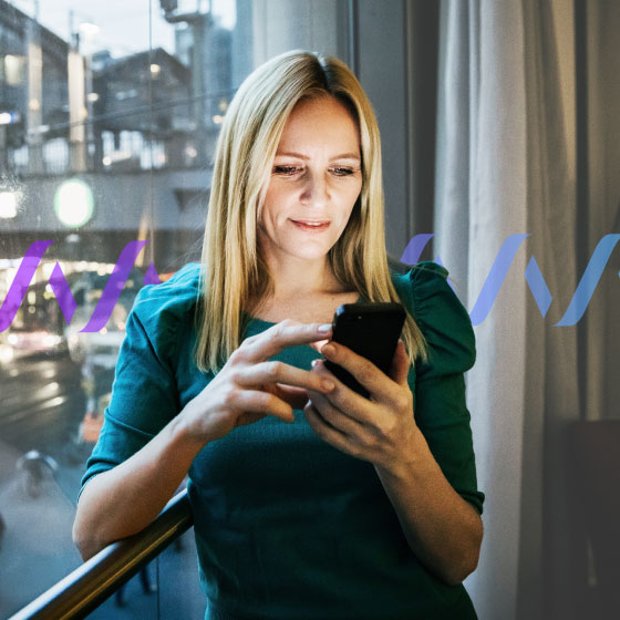 Photo of woman talking on her cell phone